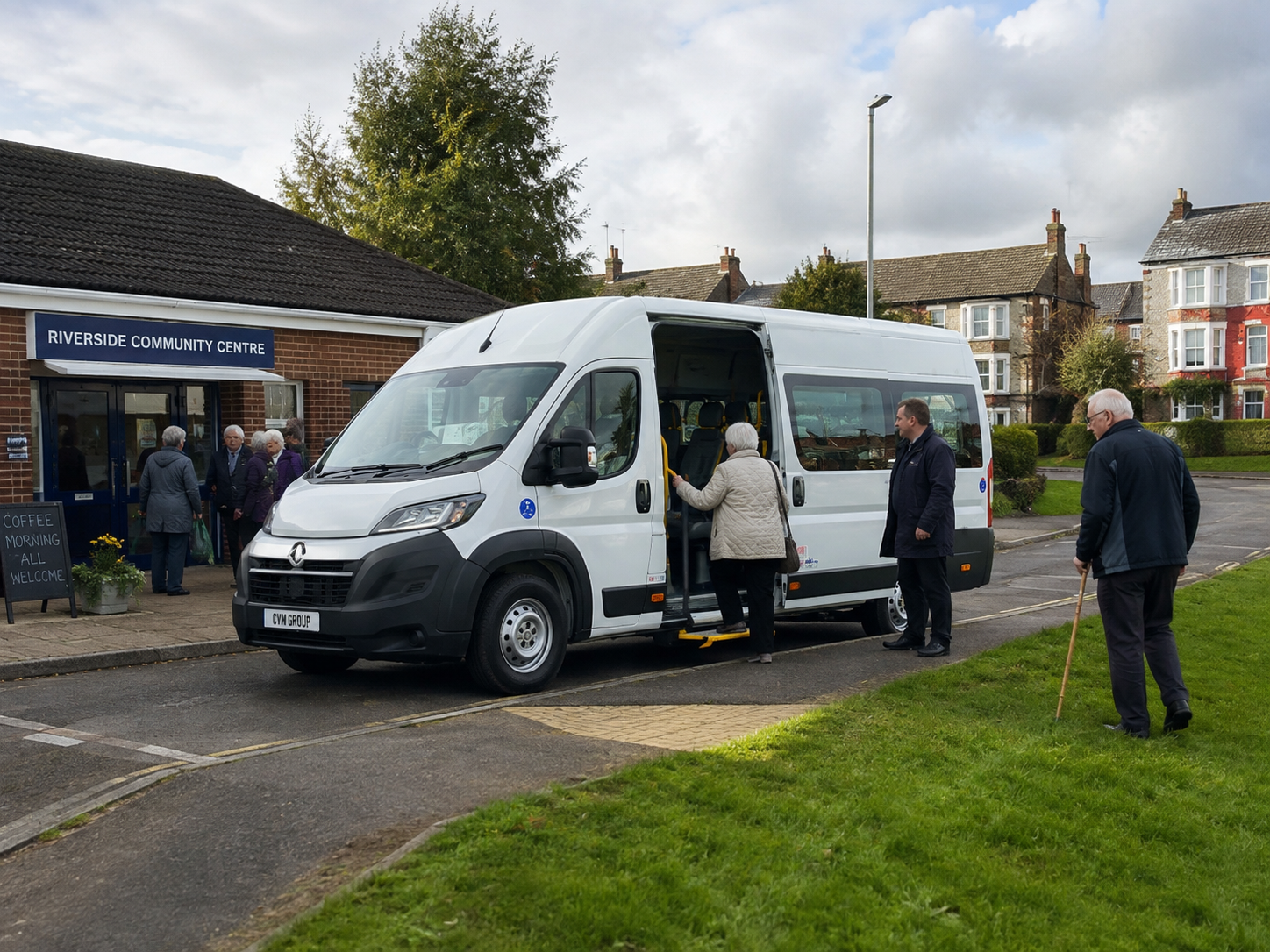 Accessible minibus in community use