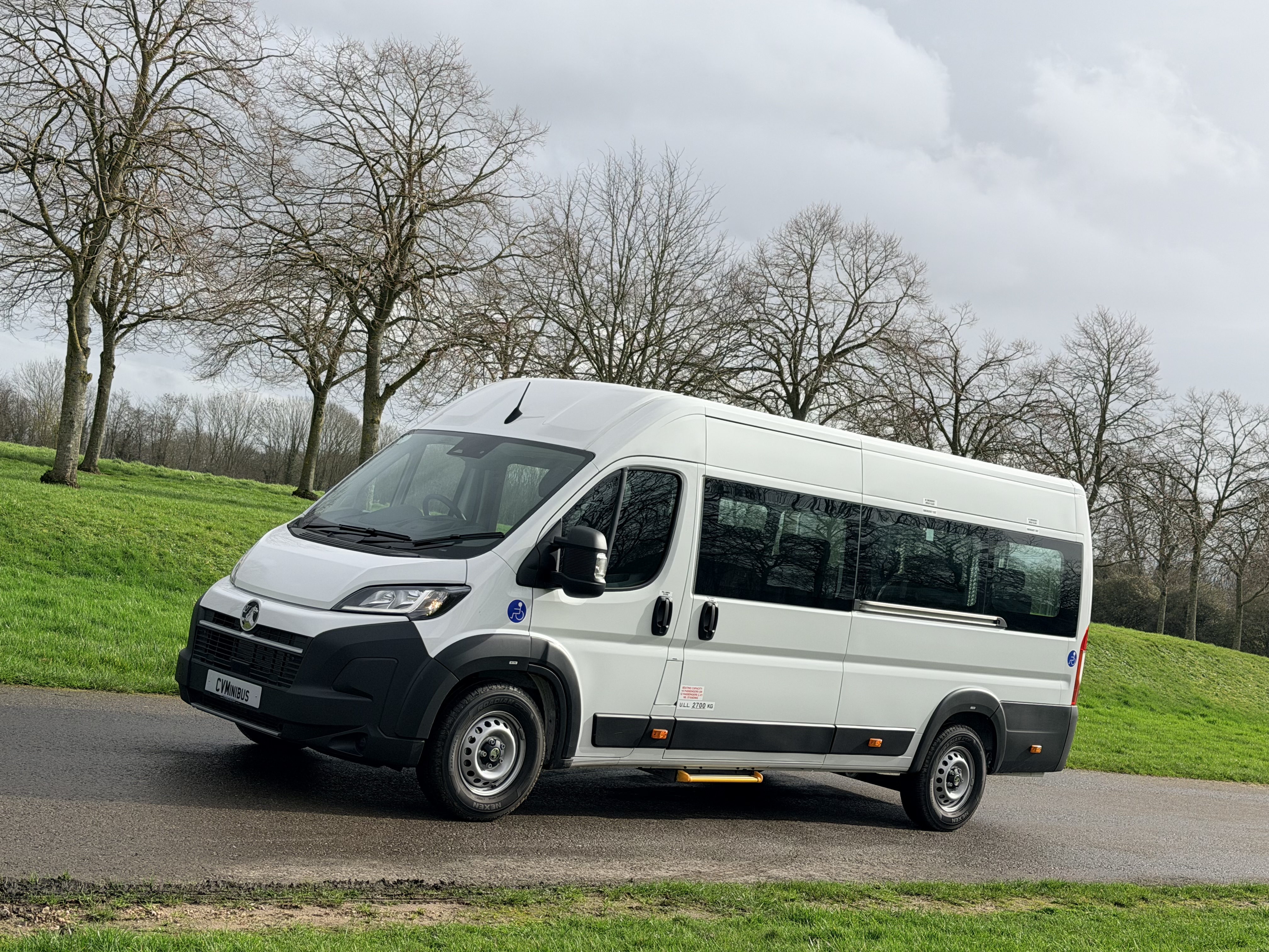 Vauxhall Movano diesel minibus on the road