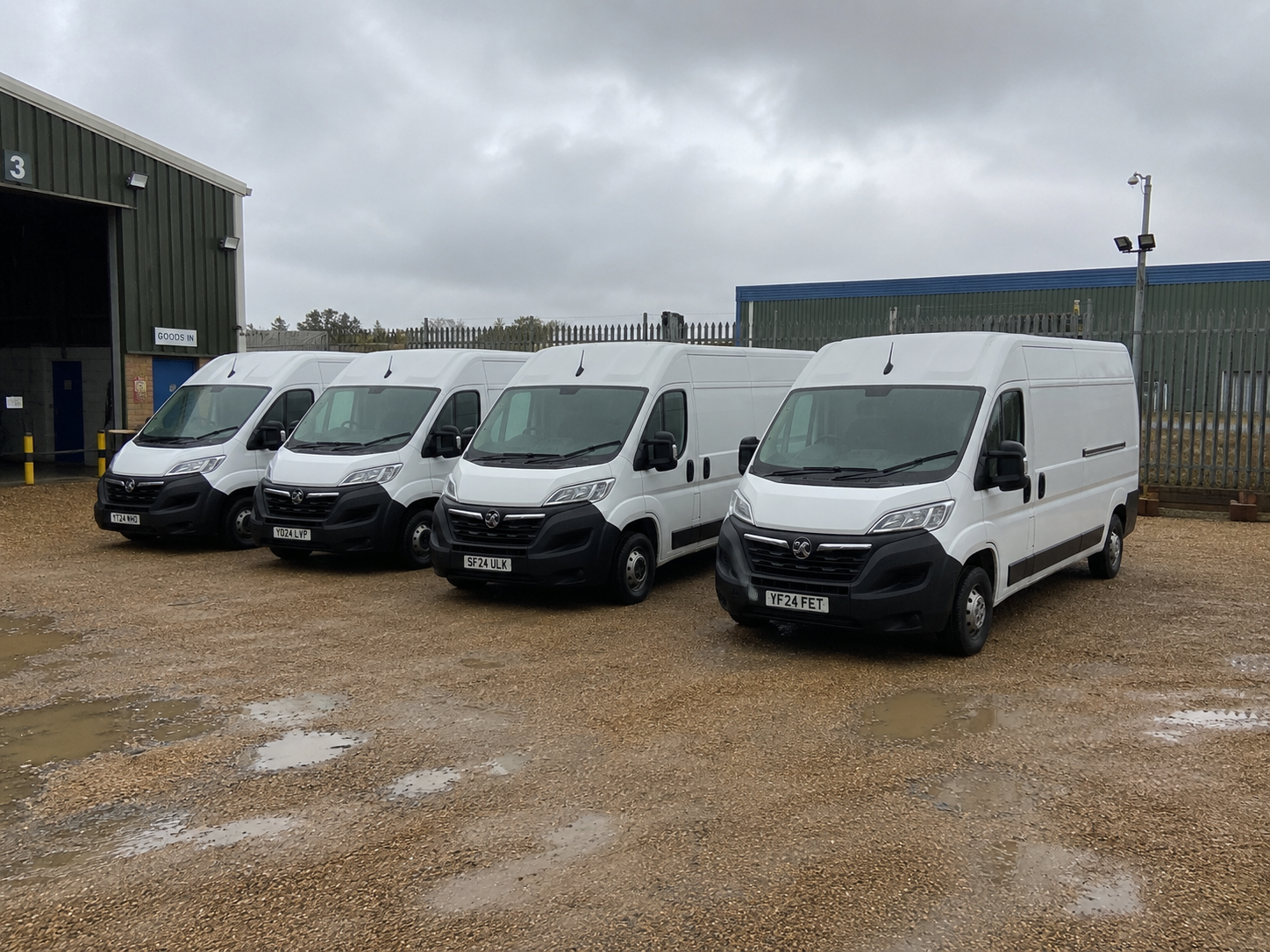 Drainage van on site with hose deployed