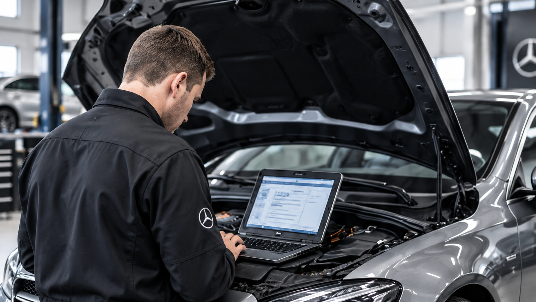 Mercedes-Benz diagnostic technician