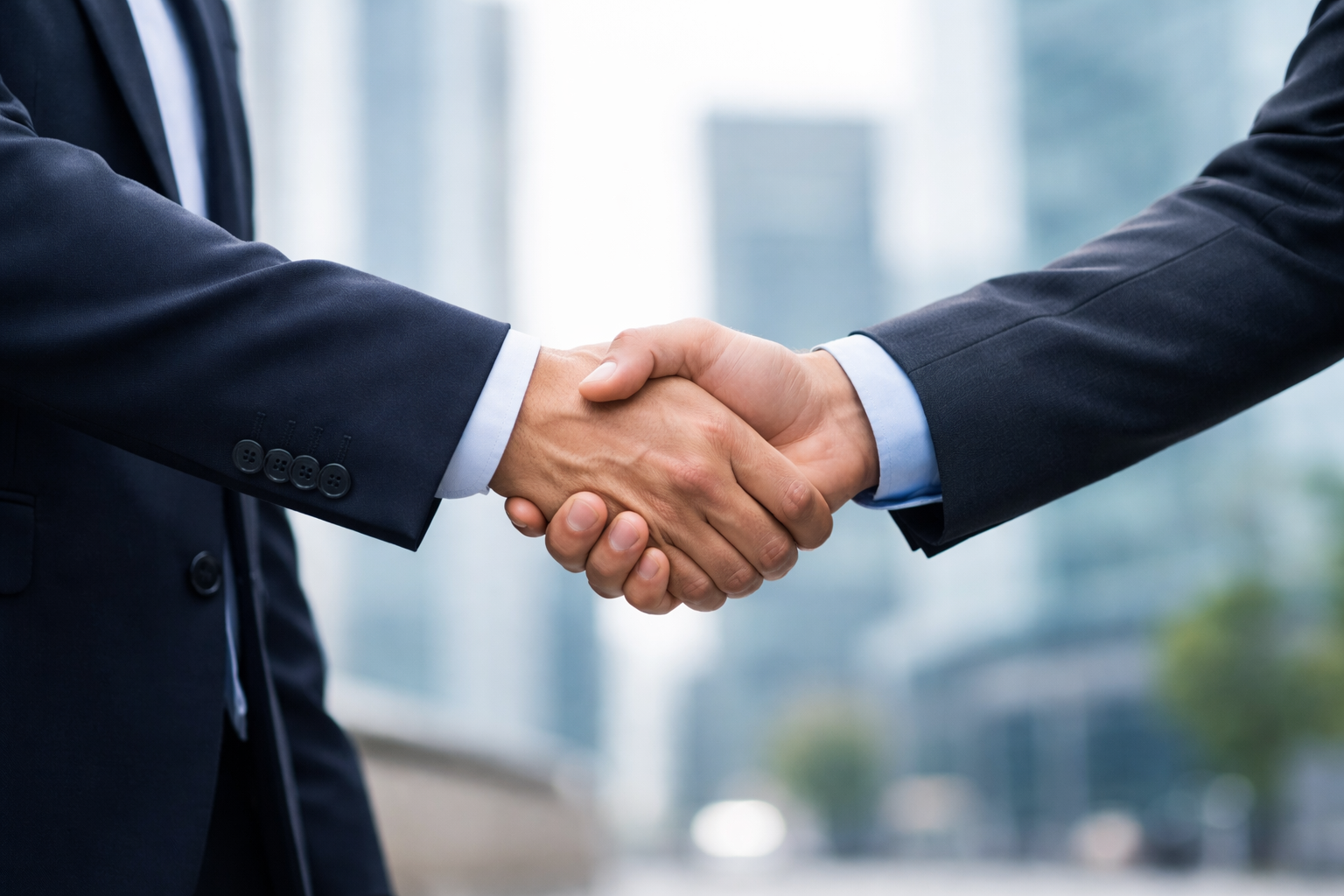 Business handshake