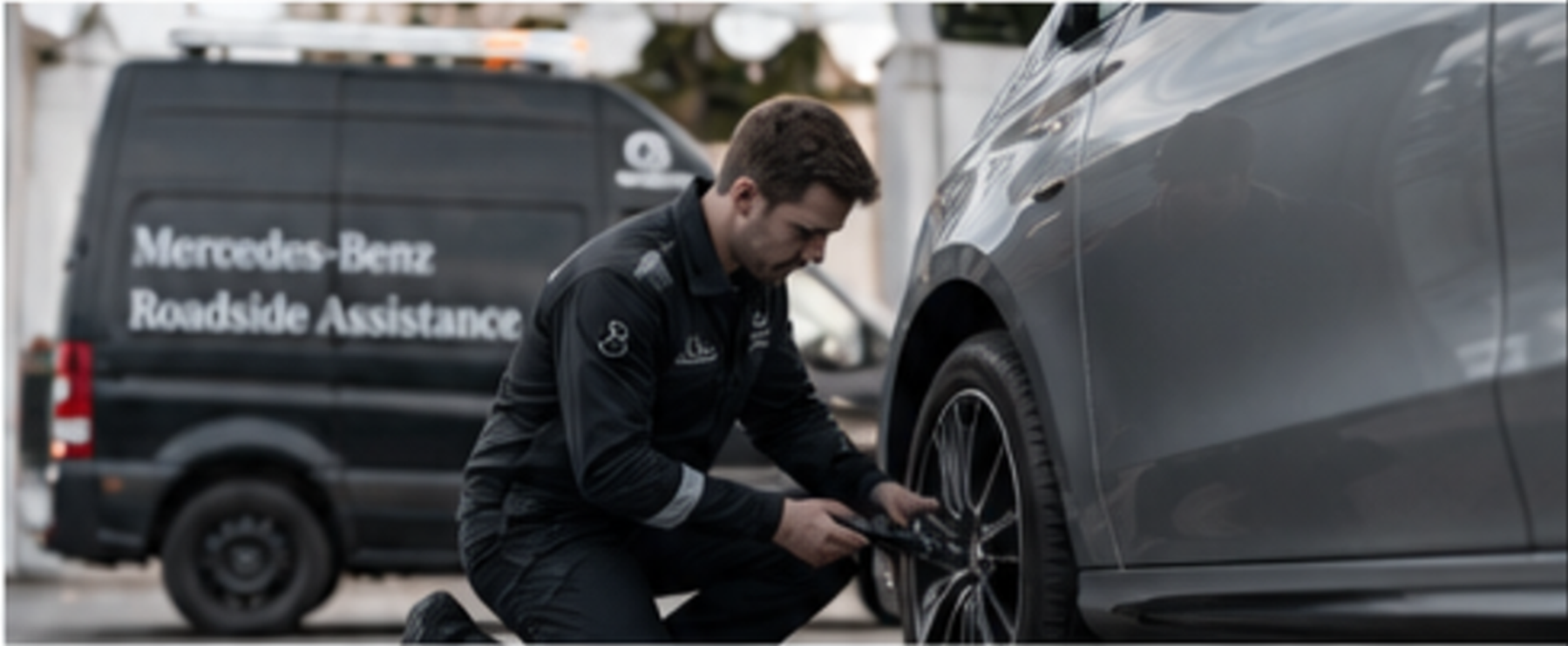 Mercedes-Benz Roadside Assistance technician