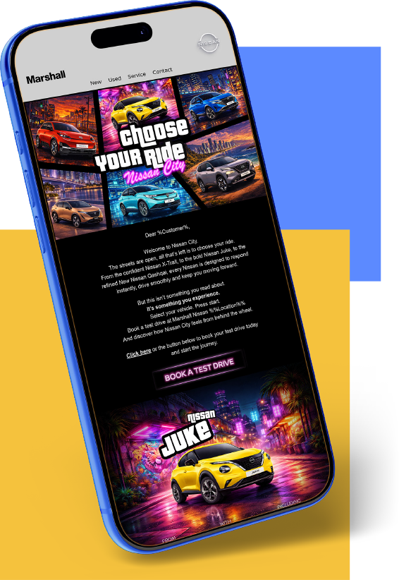 Mobile phone showing website